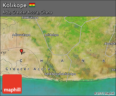 Satellite Map of Kolikope