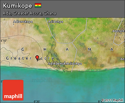 Satellite Map of Kumikope