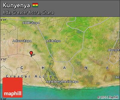 Satellite Map of Kunyenya