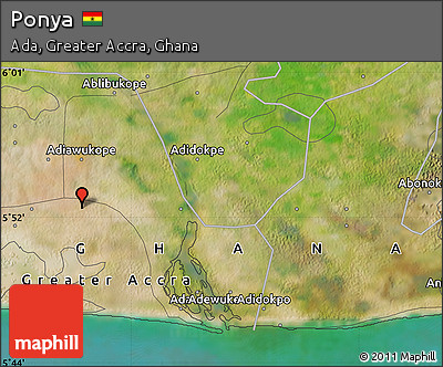 Satellite Map of Ponya