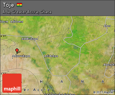 Satellite Map of Toje