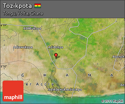 Satellite Map of Tozikpota