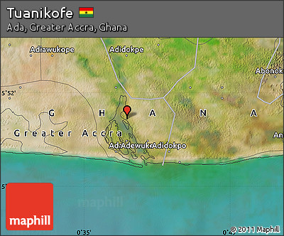 Satellite Map of Tuanikofe
