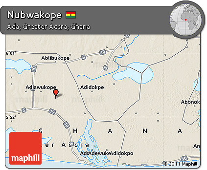Shaded Relief Map of Nubwakope