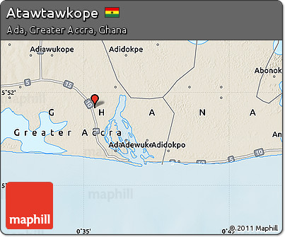 Shaded Relief Map of Atawtawkope