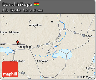 Shaded Relief Map of Dunchirikope