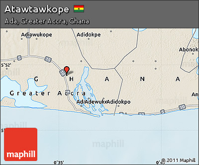 Shaded Relief Map of Atawtawkope