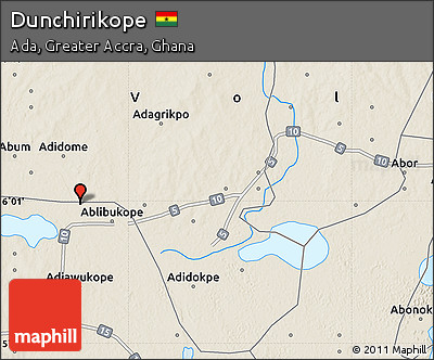 Shaded Relief Map of Dunchirikope