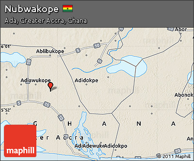 Shaded Relief Map of Nubwakope