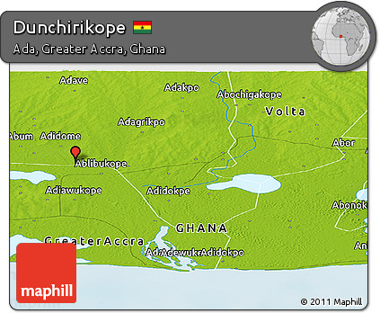 Physical Panoramic Map of Dunchirikope