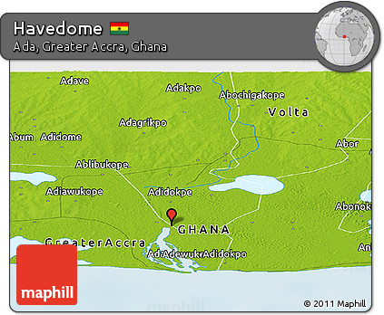 Physical Panoramic Map of Havedome