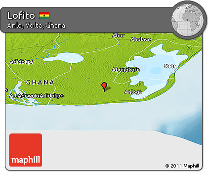 Physical Panoramic Map of Lofito