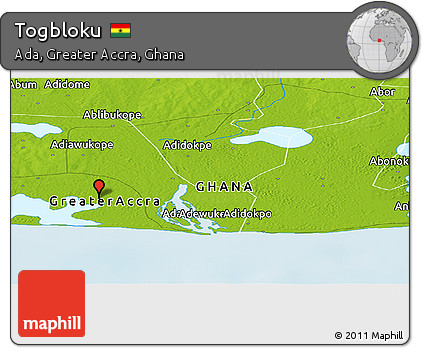 Physical Panoramic Map of Togbloku