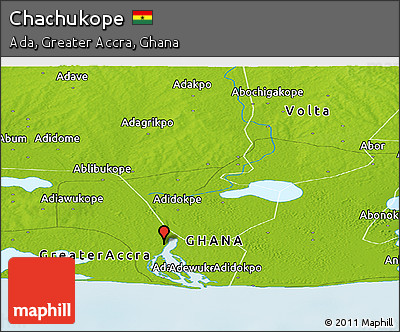 Physical Panoramic Map of Chachukope