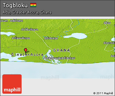 Physical Panoramic Map of Togbloku