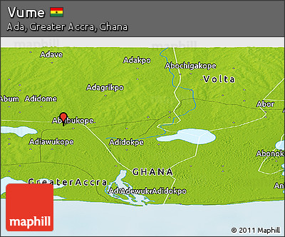Physical Panoramic Map of Vume