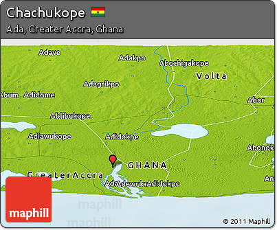 Physical Panoramic Map of Chachukope