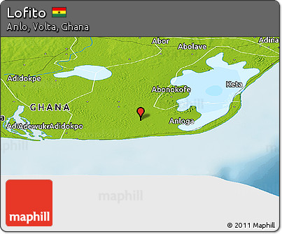 Physical Panoramic Map of Lofito