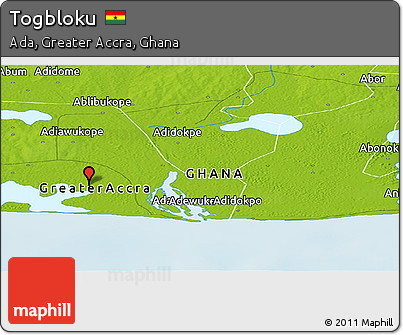 Physical Panoramic Map of Togbloku