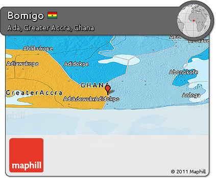 Political Panoramic Map of Bomigo