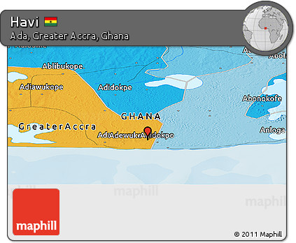 Political Panoramic Map of Havi