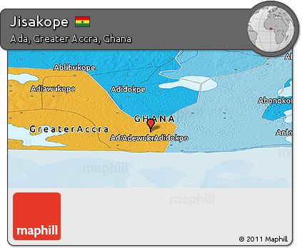 Political Panoramic Map of Jisakope