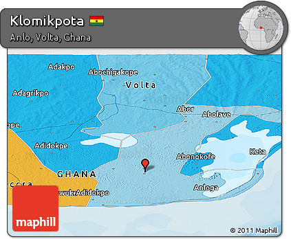 Political Panoramic Map of Klomikpota