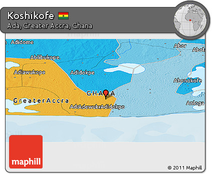 Political Panoramic Map of Koshikofe
