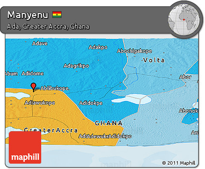 Political Panoramic Map of Manyenu