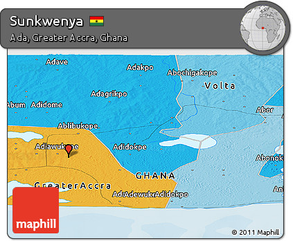 Political Panoramic Map of Sunkwenya