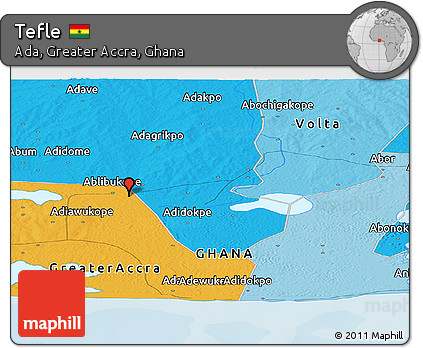 Political Panoramic Map of Tefle