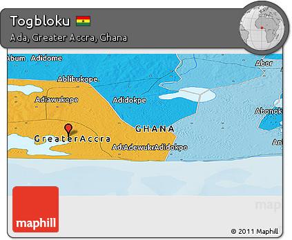 Political Panoramic Map of Togbloku
