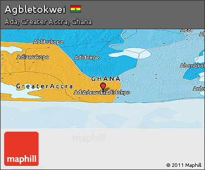 Political Panoramic Map of Agbletokwei
