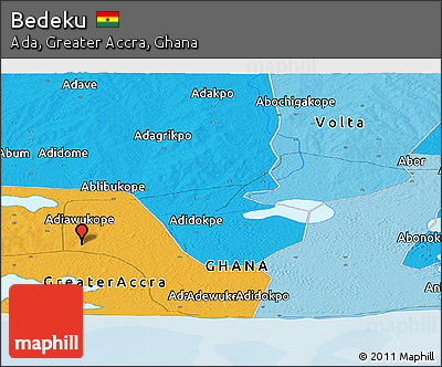 Political Panoramic Map of Bedeku