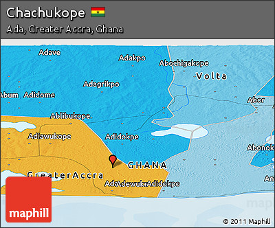 Political Panoramic Map of Chachukope