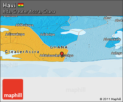 Political Panoramic Map of Havi