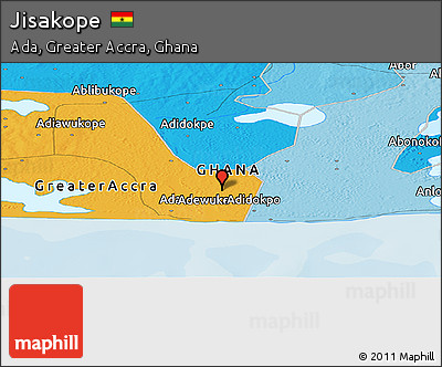 Political Panoramic Map of Jisakope
