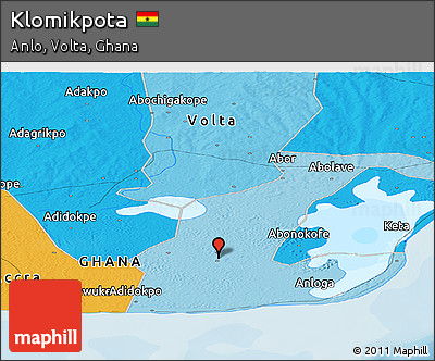 Political Panoramic Map of Klomikpota