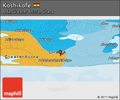 Political Panoramic Map of Koshikofe