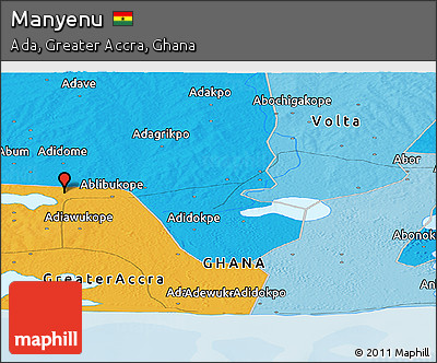 Political Panoramic Map of Manyenu