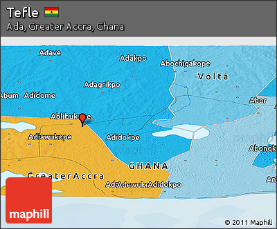 Political Panoramic Map of Tefle