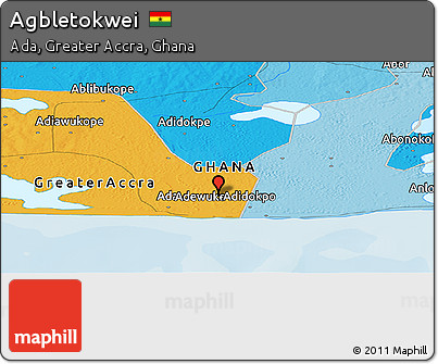 Political Panoramic Map of Agbletokwei