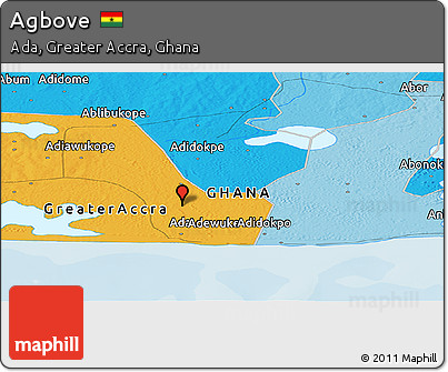 Political Panoramic Map of Agbove