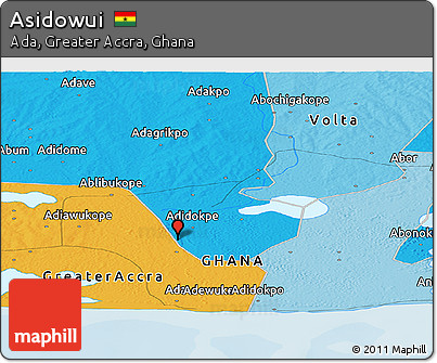 Political Panoramic Map of Asidowui