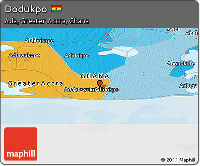Political Panoramic Map of Dodukpo