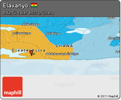 Political Panoramic Map of Elavanyo