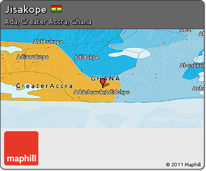 Political Panoramic Map of Jisakope