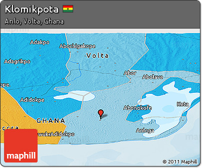 Political Panoramic Map of Klomikpota