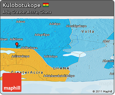 Political Panoramic Map of Kulobotukope