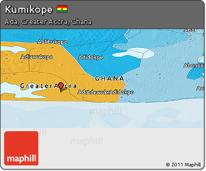 Political Panoramic Map of Kumikope
